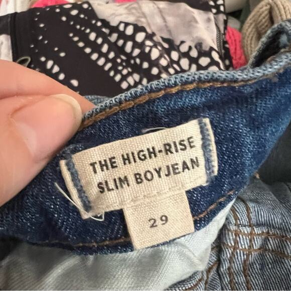 Madewell The High-Rise Slim Boyjean in Lita Wash: Step-Hem Edition - Picture 6 of 10